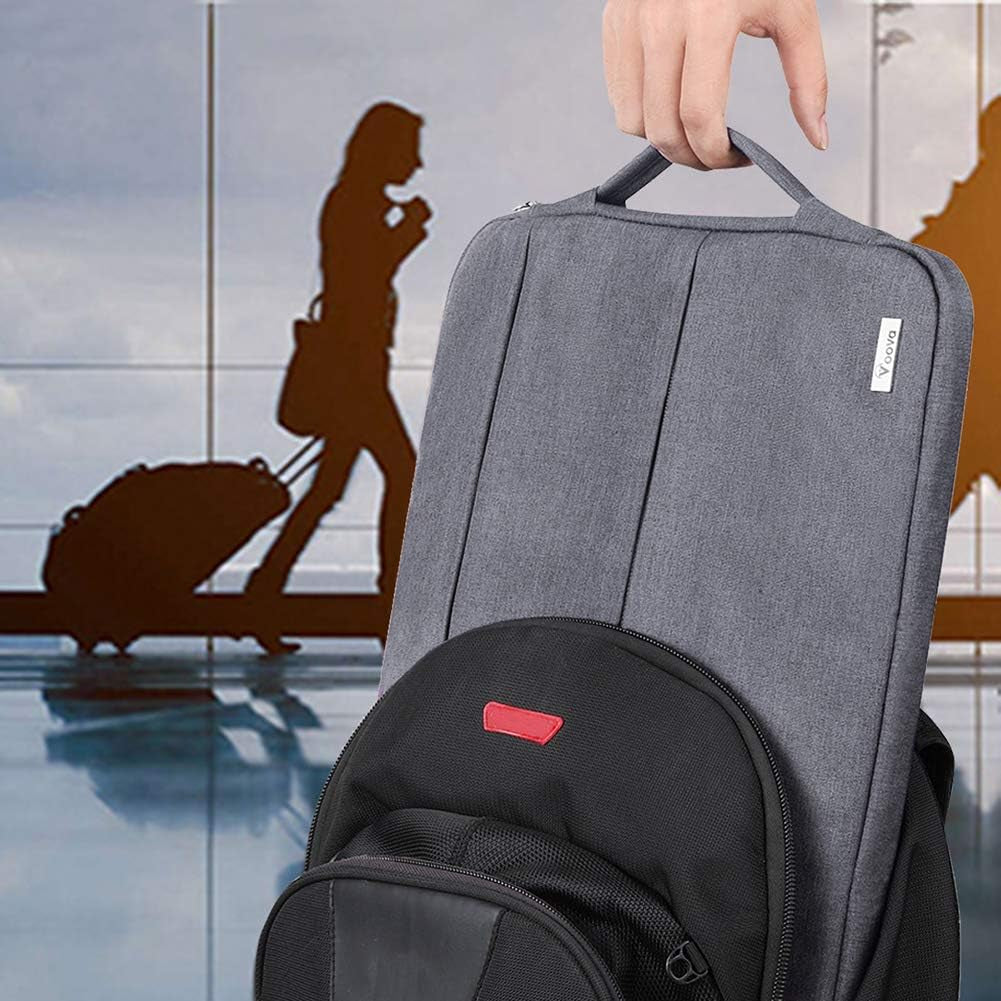 V  11 11.6 12 Inch Laptop Sleeve Case,Slim Computer Cover Bag Compatible with Macbook Air 11,Mac 12,Surface Pro 9 8 7/Laptop Go 2 3,HP Acer Asus Samsung Chromebook 4,Grey