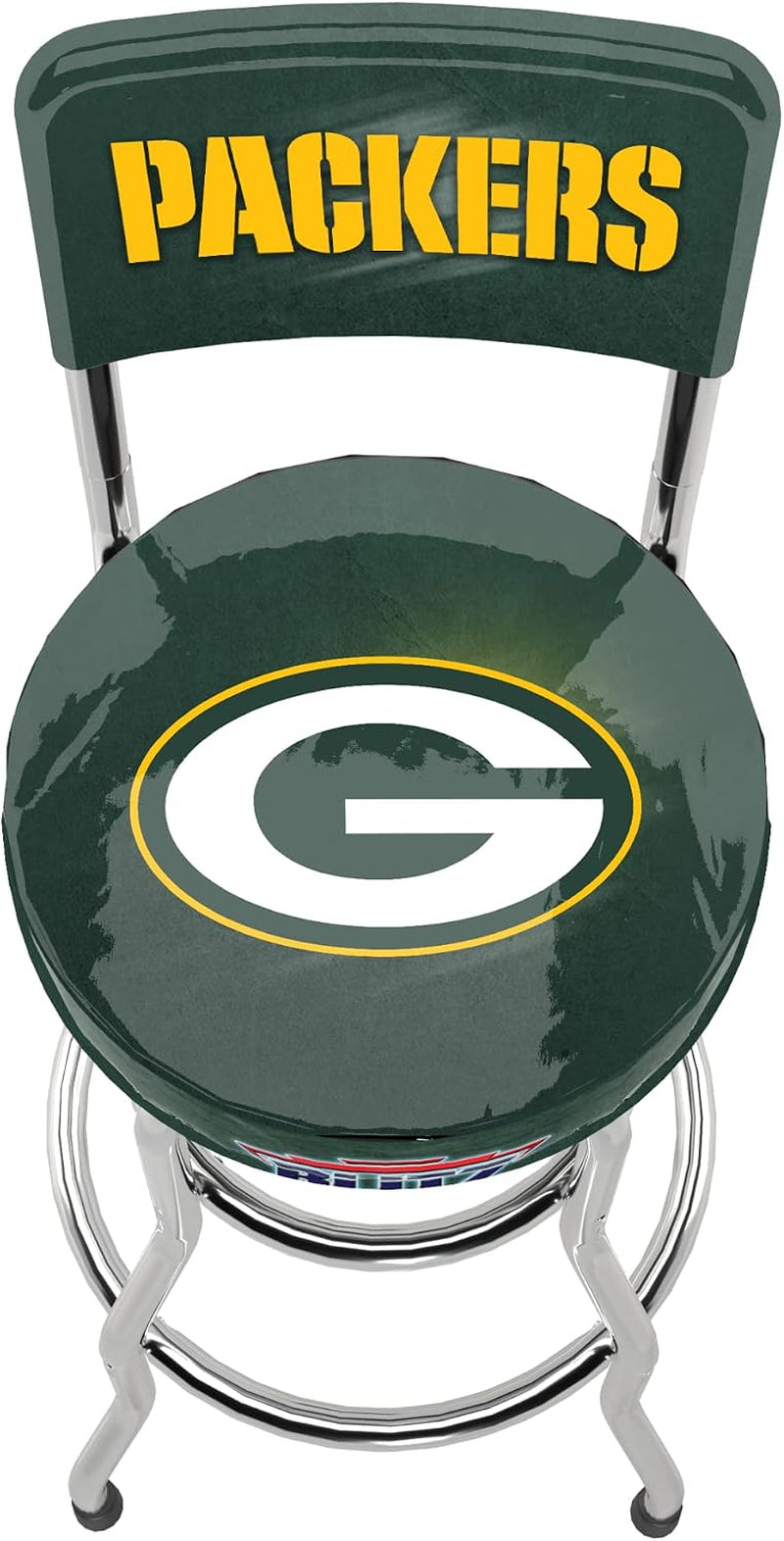 ARCADE1UP NFL Blitz High Back Stool with Adjustable Height and Swiveling Padded Seat (Las Vegas Raiders)
