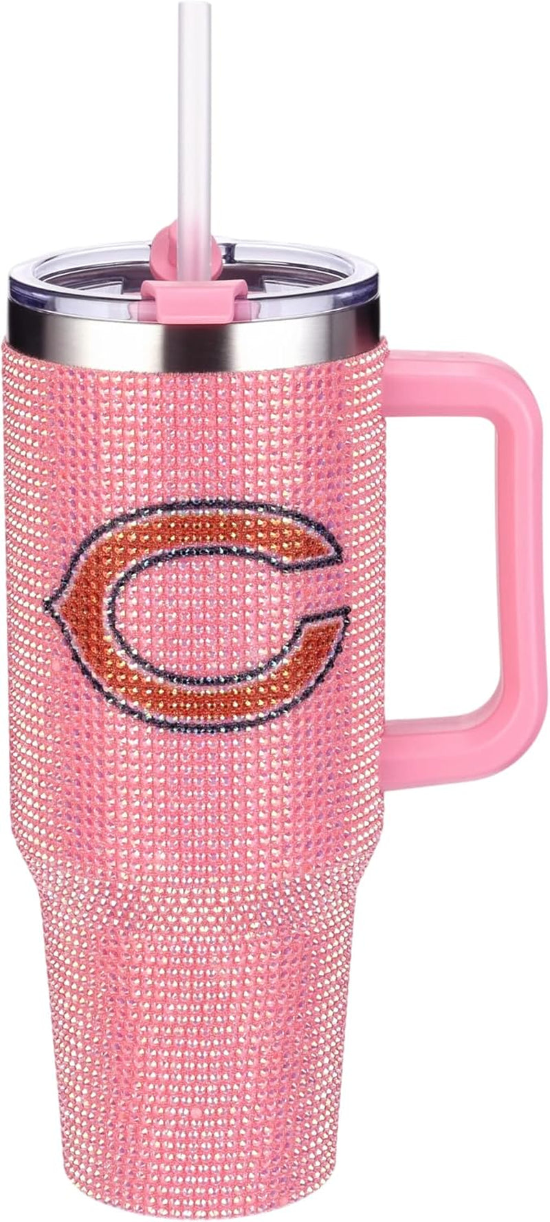The Memory Company Officially Licensed 40Oz White Bling Game Day Tumbler, Las Vegas Raiders