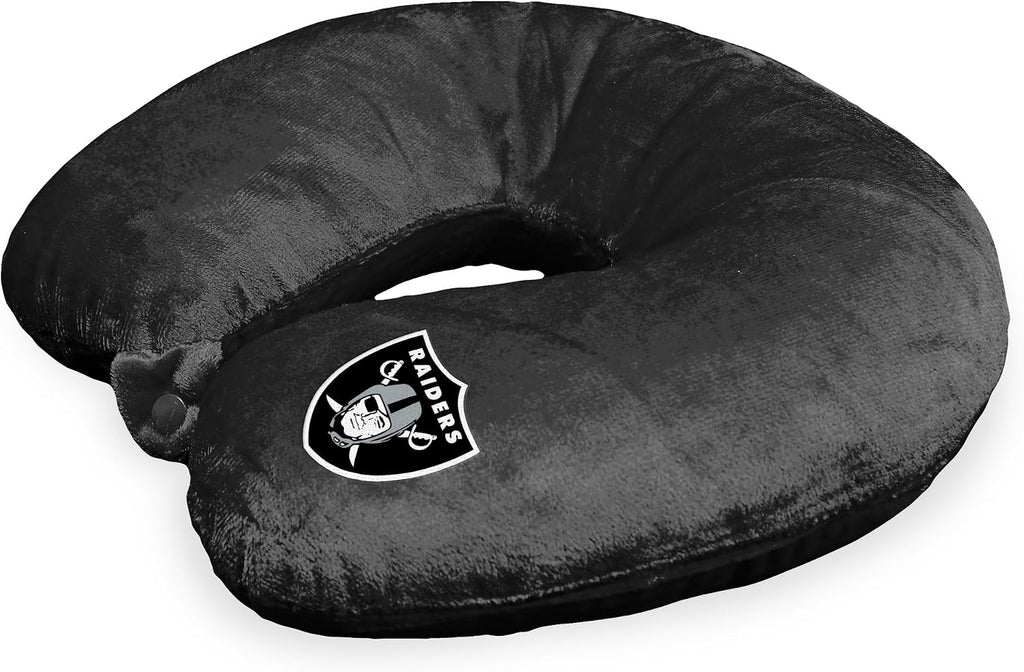 Northwest NFL Las Vegas Raiders Neck Pillow, 12" X 13", Black
