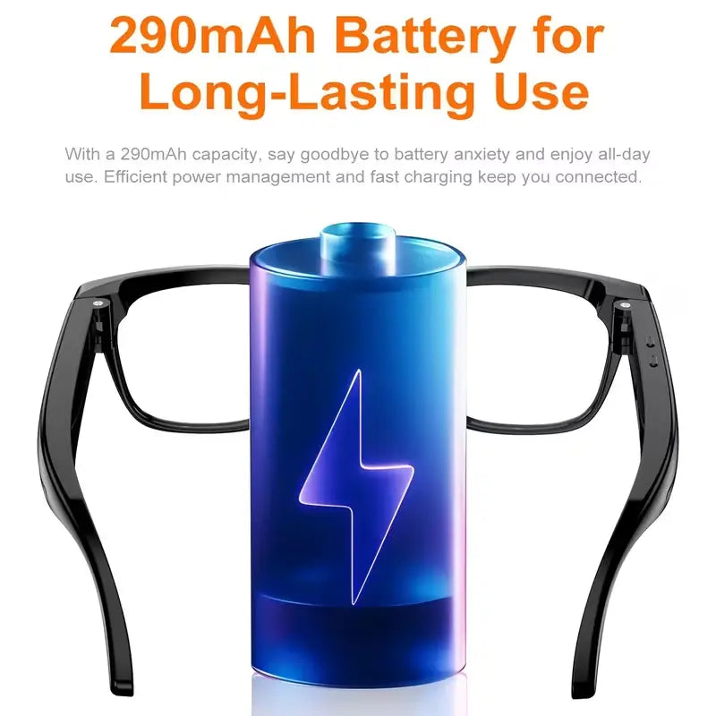 AI Smart Glasses with Camera - 800MP Imaging, 1080P HD Video, Touch Control & Voice Control, Bluetooth Wireless Audio Calls, Intelligent Recording, 27-Language Translation, Photochromic Lenses, Ideal for Meetings, Travel, Video Camera Glasses