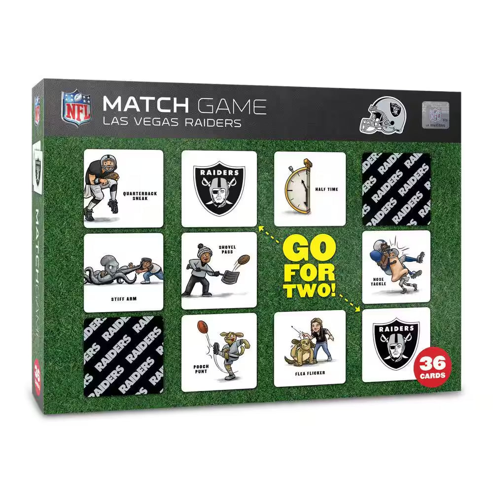 NFL Las Vegas Raiders Licensed Memory Match Game