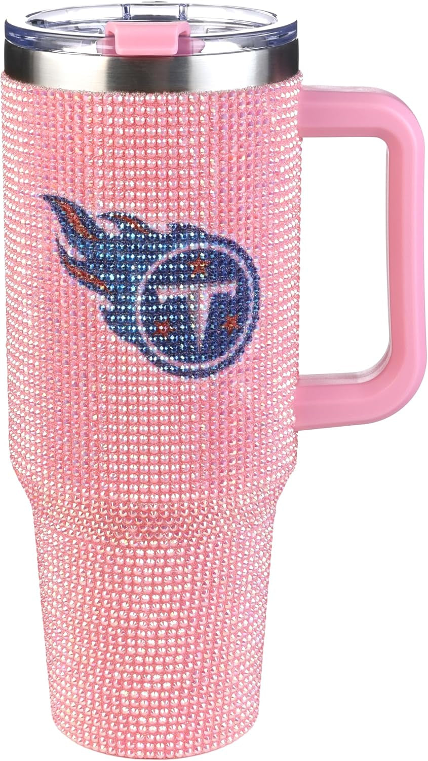 The Memory Company Officially Licensed 40Oz White Bling Game Day Tumbler, Las Vegas Raiders