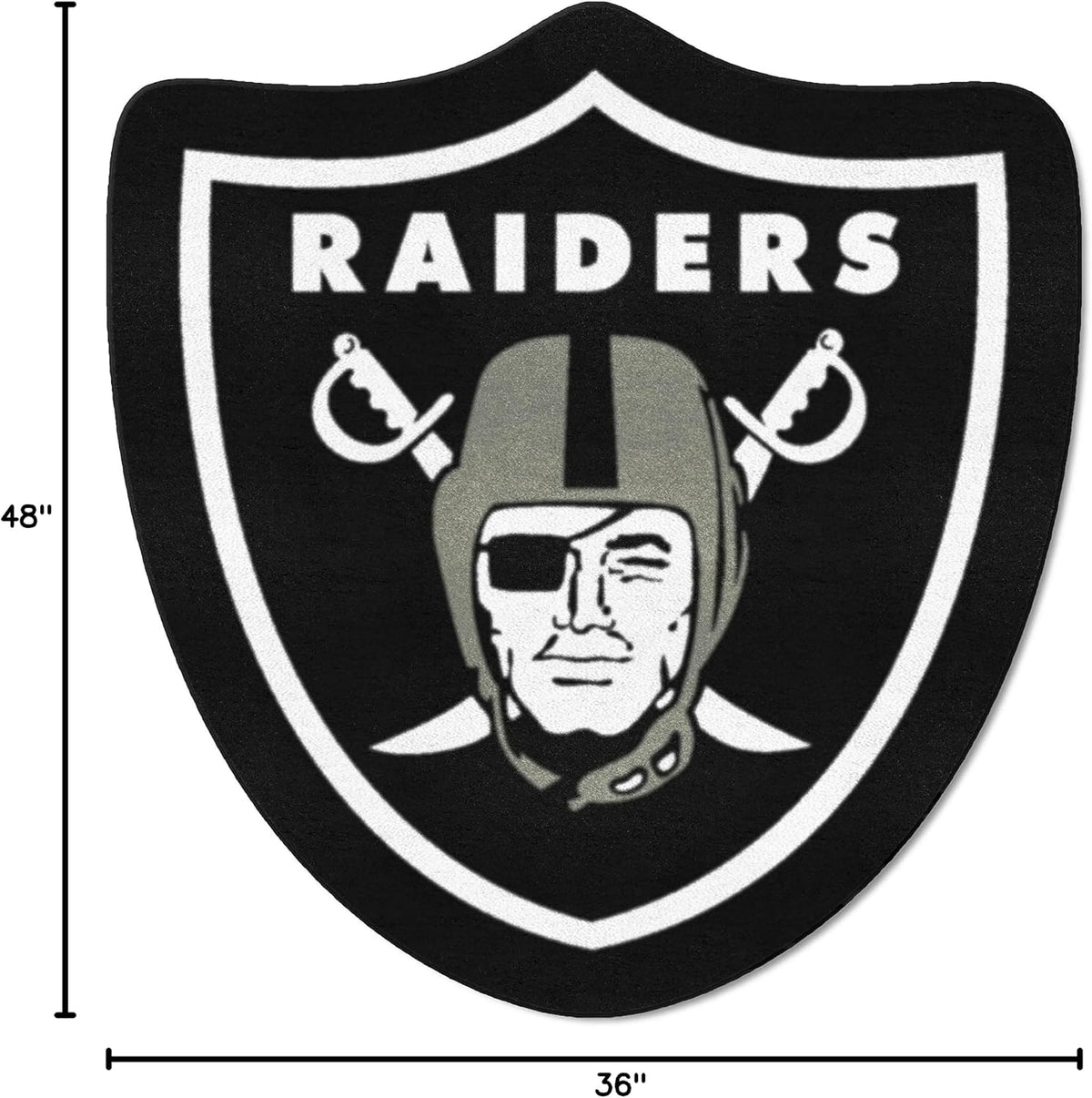 FANMATS NFL Oakland Raiders Mascot Mat