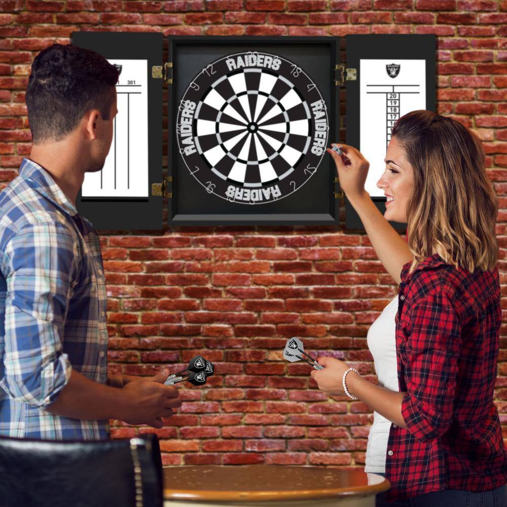 Las Vegas Raiders Dartboard Set