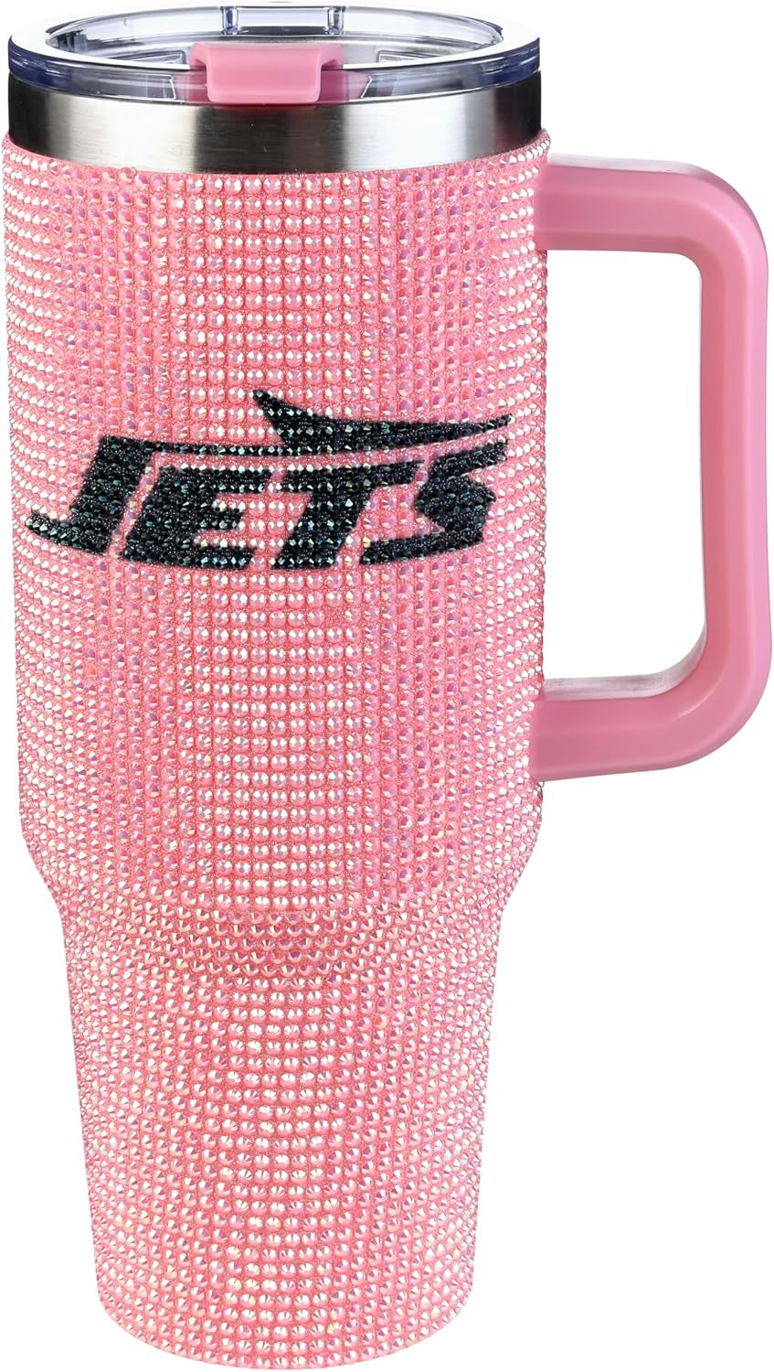 The Memory Company Officially Licensed 40Oz White Bling Game Day Tumbler, Las Vegas Raiders