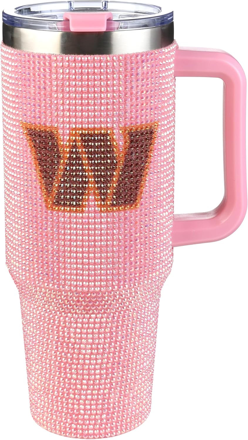 The Memory Company Officially Licensed 40Oz White Bling Game Day Tumbler, Las Vegas Raiders