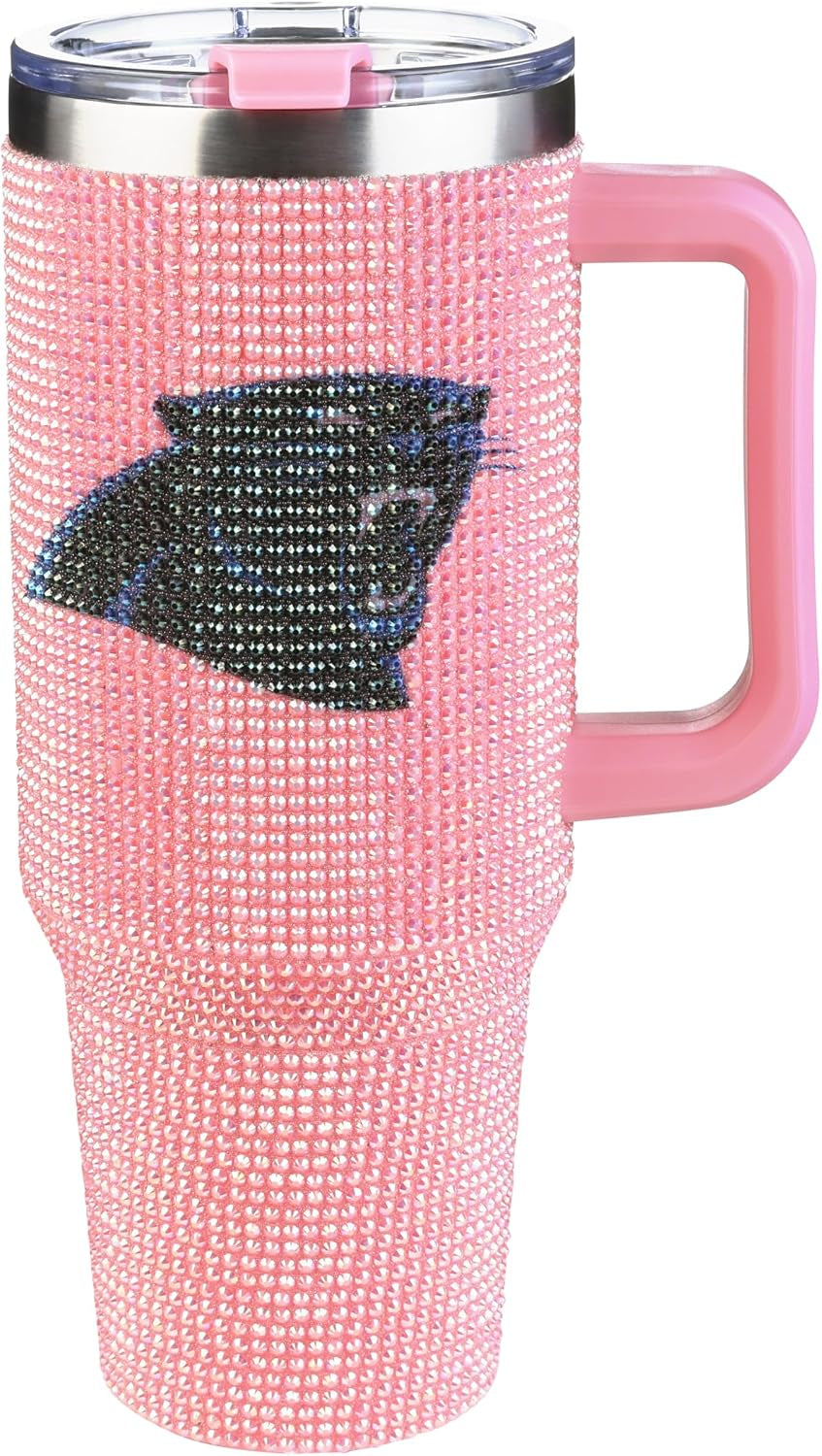 The Memory Company Officially Licensed 40Oz White Bling Game Day Tumbler, Las Vegas Raiders