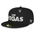 Las Vegas Raiders  SUPER PIN-HIT 59FIFTY Fitted Hat - Black/Silver
