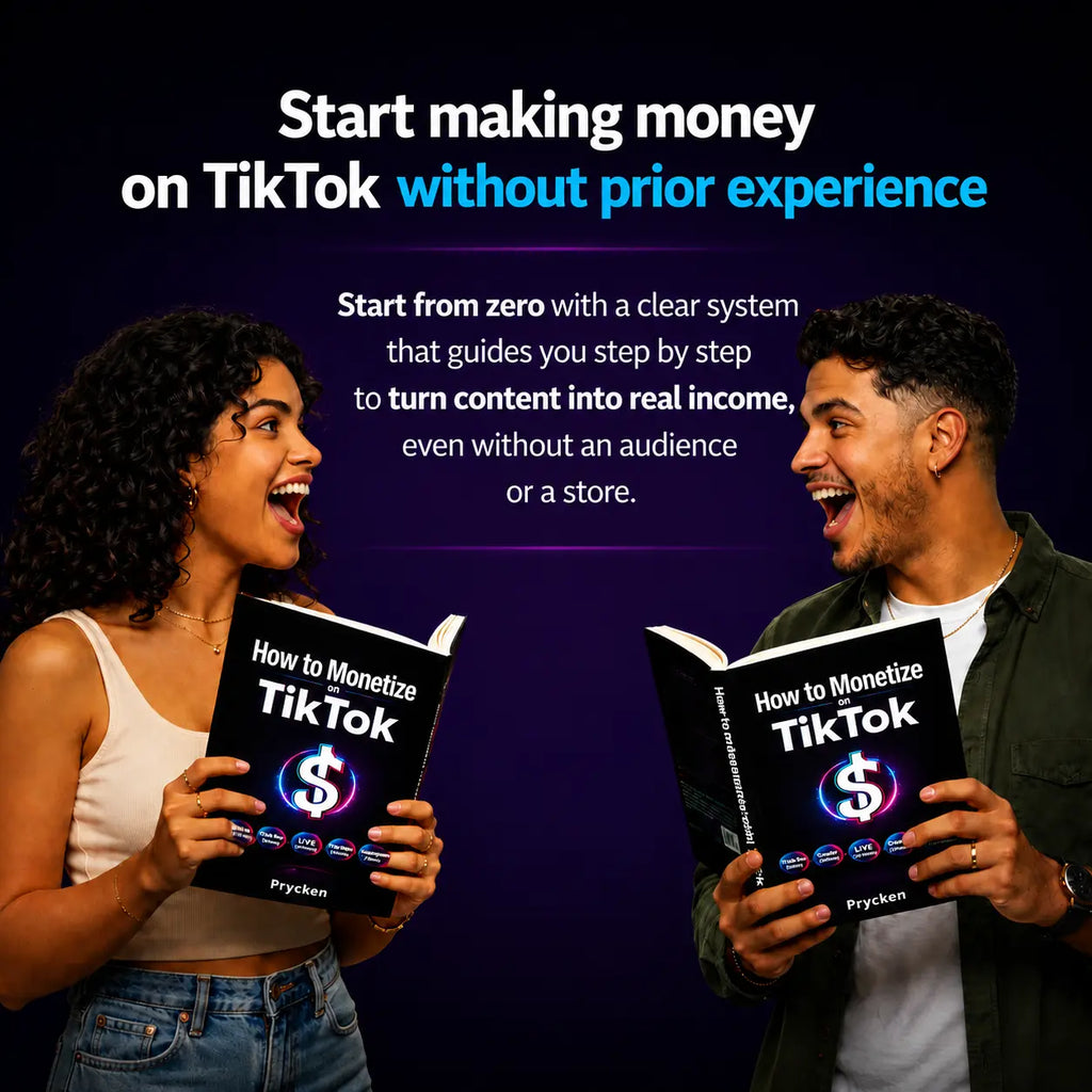 [Back to School]Prycken How to Monetize on Tiktok 5 in 1: Tiktok Shop + Creador/Affiliate + LIVE + Long Videos Subscriptions / Series.A Practical Home Learning & Self-Growth Book| Limited-Time Shipping Included