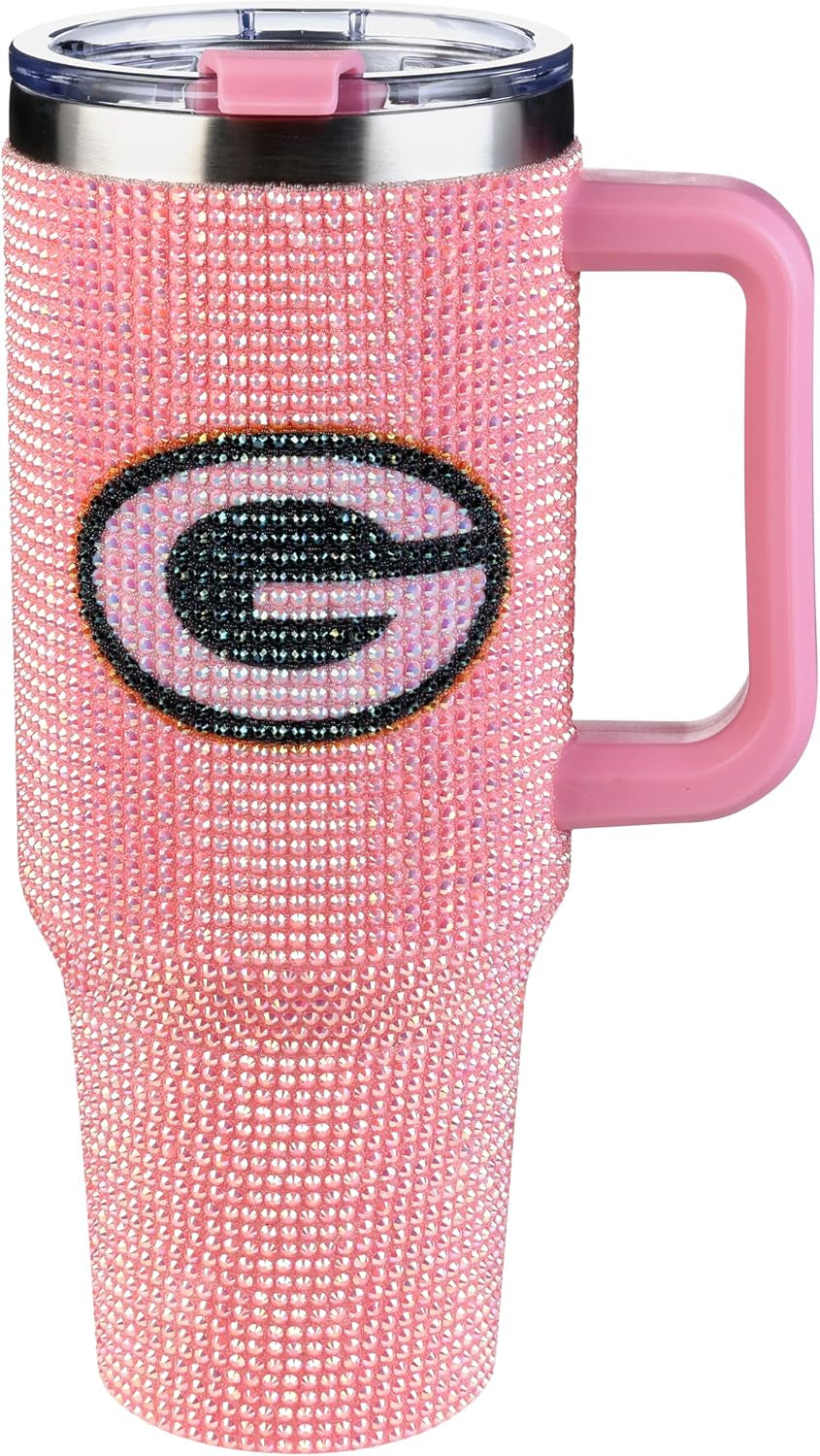 The Memory Company Officially Licensed 40Oz White Bling Game Day Tumbler, Las Vegas Raiders