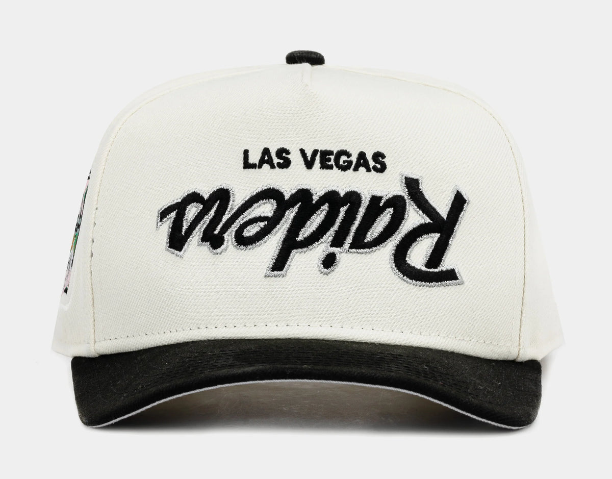 Shoe Palace Exclusive Las Vegas Raiders Upside down 950AF Snapback Mens Hat (Beige/Black)