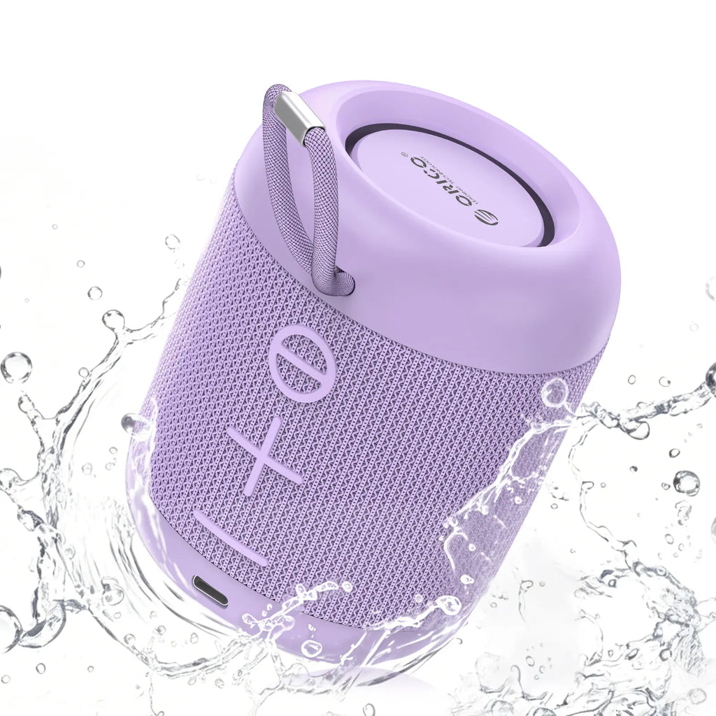 ORICO Portable Bluetooth Speaker, 27H Playtime, Bluetooth 6.0 Audio Device with Built in USB C, TWS Pairing, IPX5 Waterproof, Hifi Sound, Wireless BT Speaker for Smartphones/Tablets, Home Outdoor Use BG01, Backtoschool