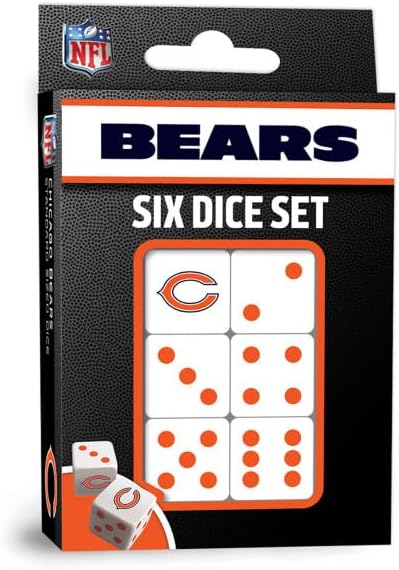 Masterpieces Las Vegas Raiders NFL Dice Set Activity for Kids and Families - Great Gift Idea for Holidays Birthdays and Everyday Playtime – Officially Licensed NFL Dice Game