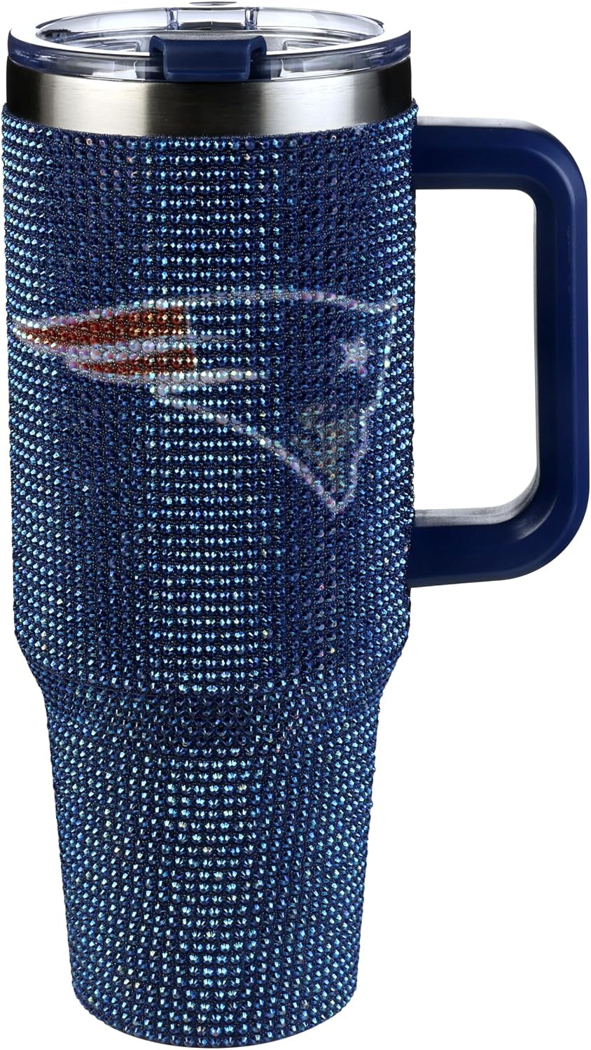 The Memory Company Officially Licensed 40Oz White Bling Game Day Tumbler, Las Vegas Raiders