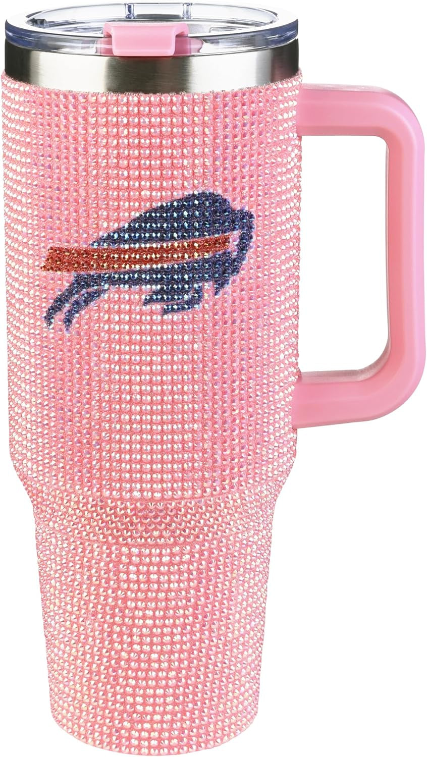 The Memory Company Officially Licensed 40Oz White Bling Game Day Tumbler, Las Vegas Raiders