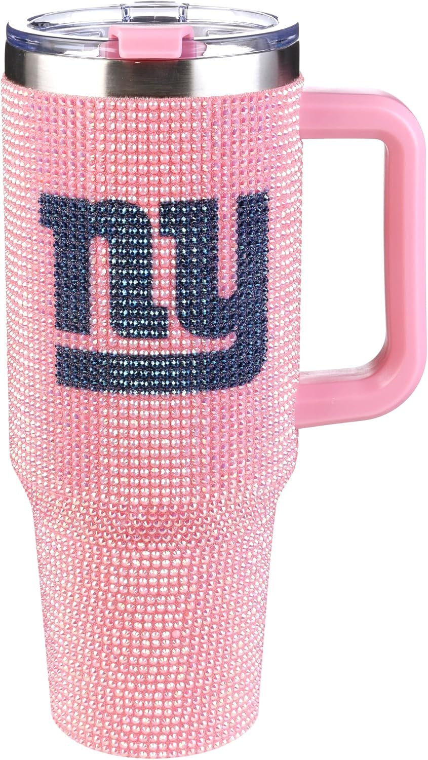 The Memory Company Officially Licensed 40Oz White Bling Game Day Tumbler, Las Vegas Raiders