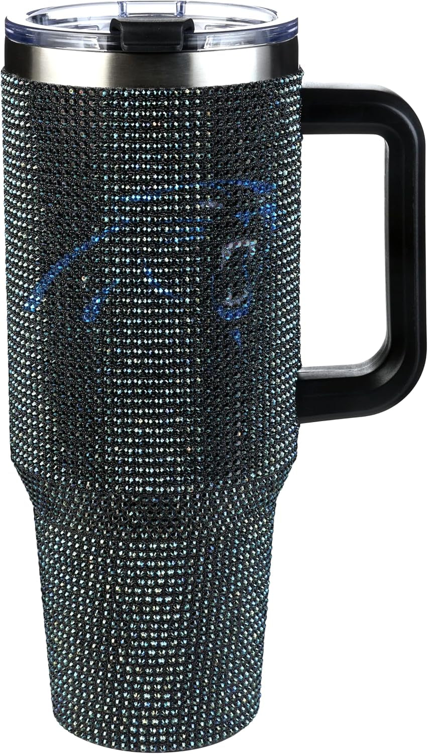 The Memory Company Officially Licensed 40Oz White Bling Game Day Tumbler, Las Vegas Raiders