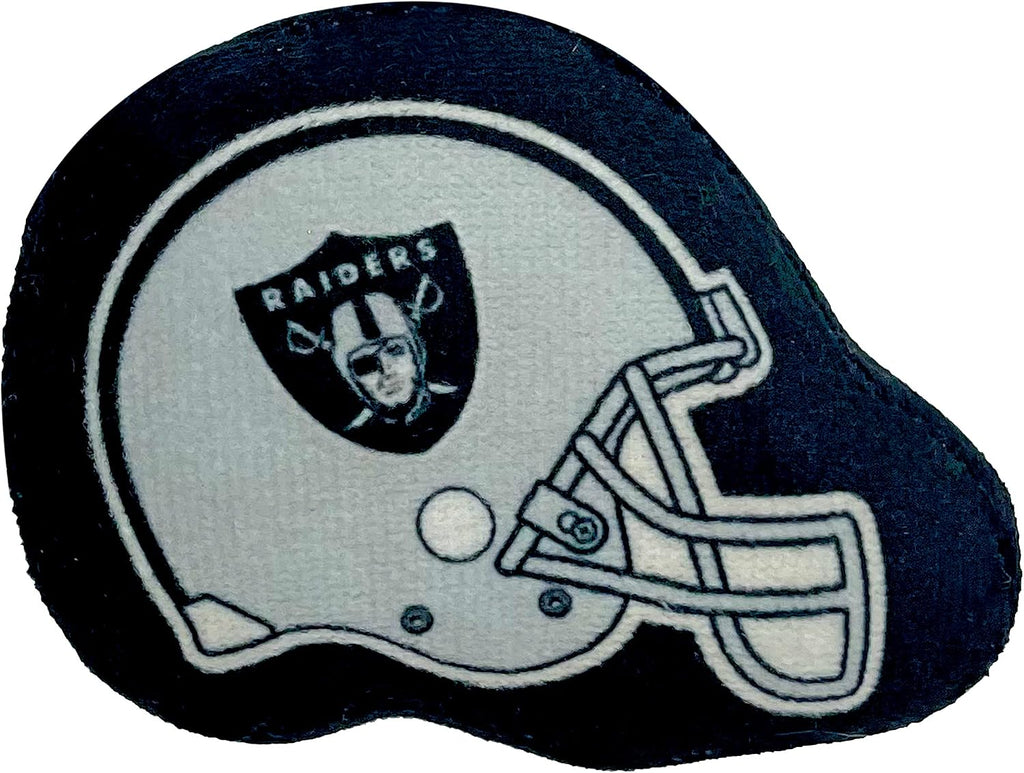 BEST PLUSH CAT TOY - NFL LAS VEGAS RAIDERS Complete Set of 3 Piece Cat Toys Filled with Fresh Catnip. Includes: 1 Helmet Cat Toy, 1 Football Cat Toy with Feathers & 1 Beer Bottle. Beautiful Team LOGOS