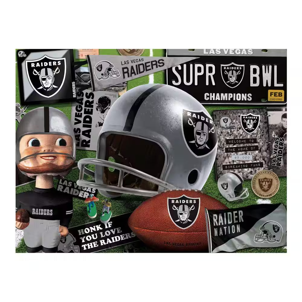 NFL Las Vegas Raiders Retro Series Puzzle (500-Pieces)