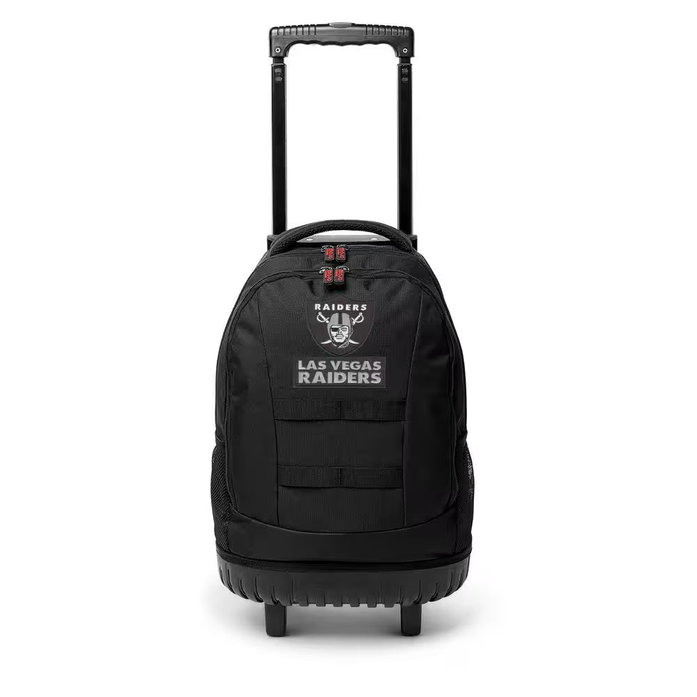 23 In. Oakland Raiders Wheeled Tool Backpack