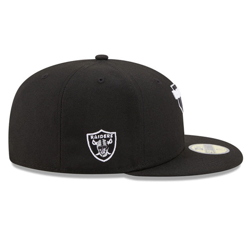 Las Vegas Raiders  LOCAL Fitted 59Fifty NFL Hat - Black/Silver