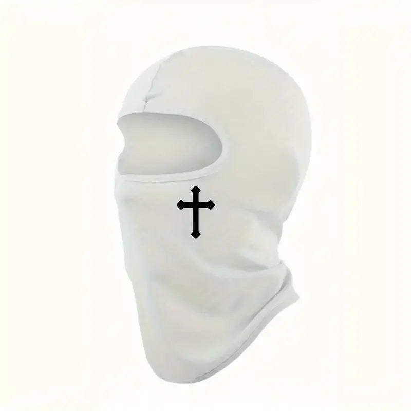 Balaclava Face Mask, Protective Biker Face Cover for Motorcycle, Solid Color Breathable Riding Accessory, Ski Mask, Polyester