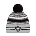 Las Vegas Raiders  2021 Official NFL Sideline Sport Pom Cuffed Knit Hat