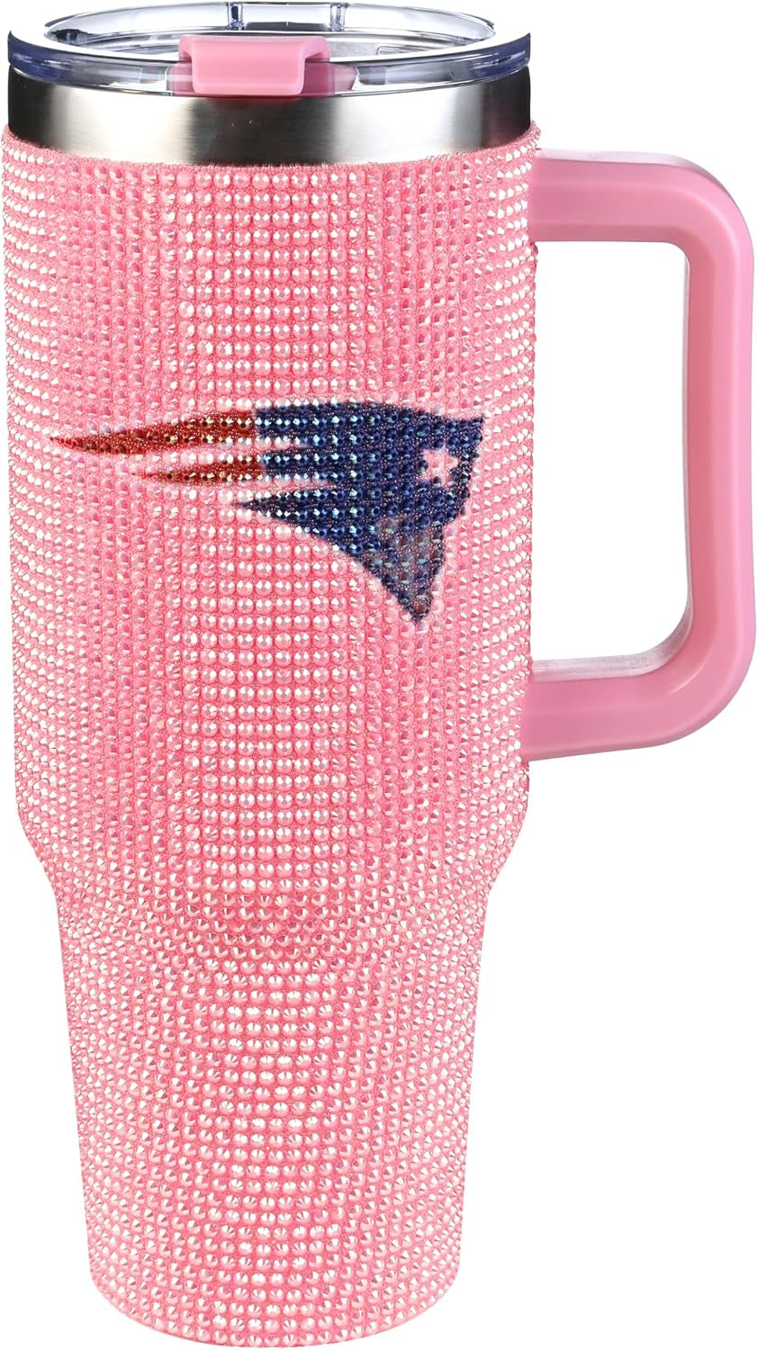 The Memory Company Officially Licensed 40Oz White Bling Game Day Tumbler, Las Vegas Raiders