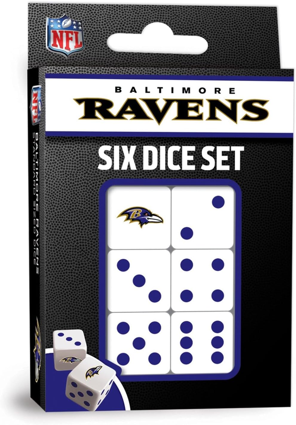 Masterpieces Las Vegas Raiders NFL Dice Set Activity for Kids and Families - Great Gift Idea for Holidays Birthdays and Everyday Playtime – Officially Licensed NFL Dice Game