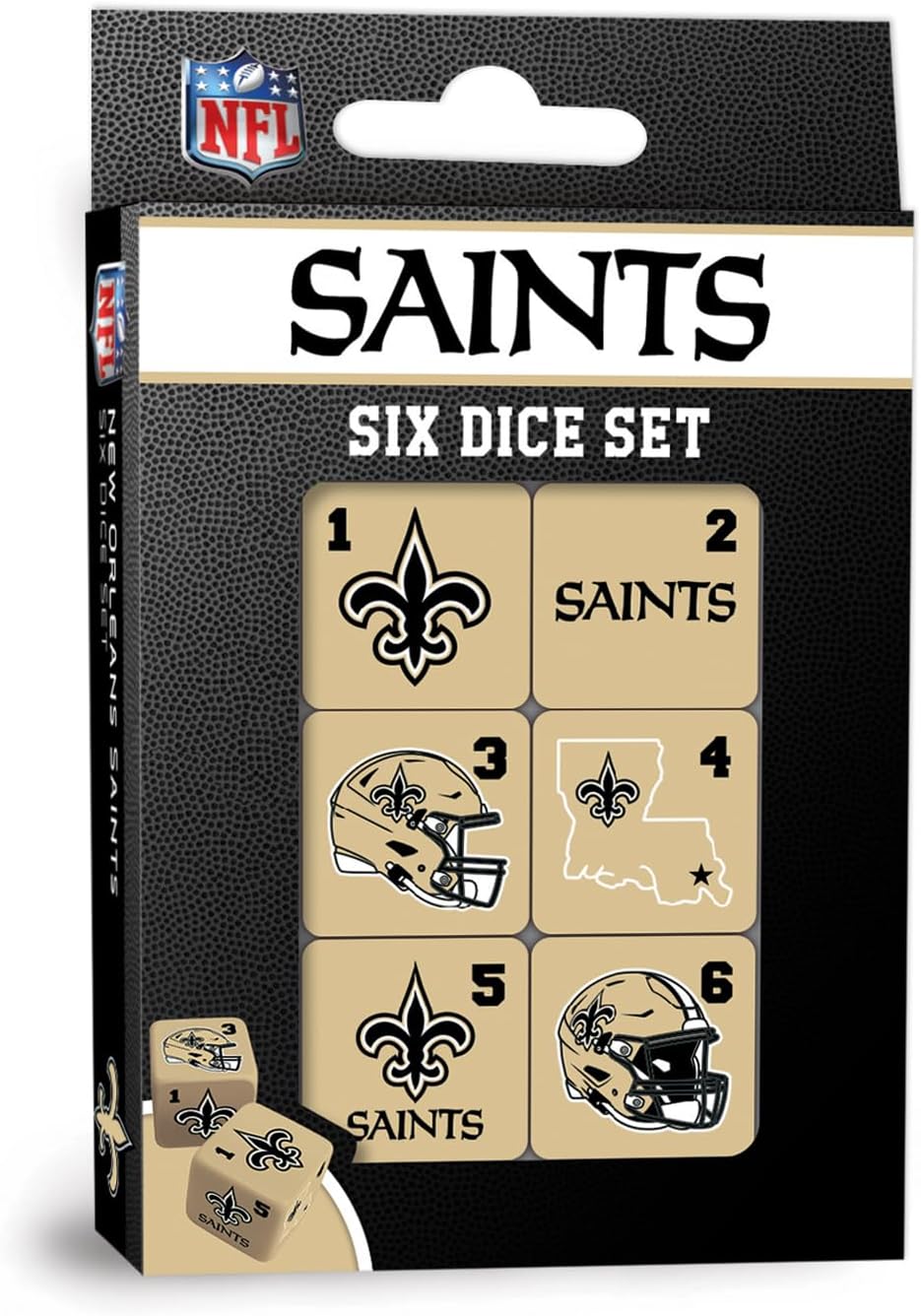 Masterpieces Las Vegas Raiders NFL Dice Set Activity for Kids and Families - Great Gift Idea for Holidays Birthdays and Everyday Playtime – Officially Licensed NFL Dice Game