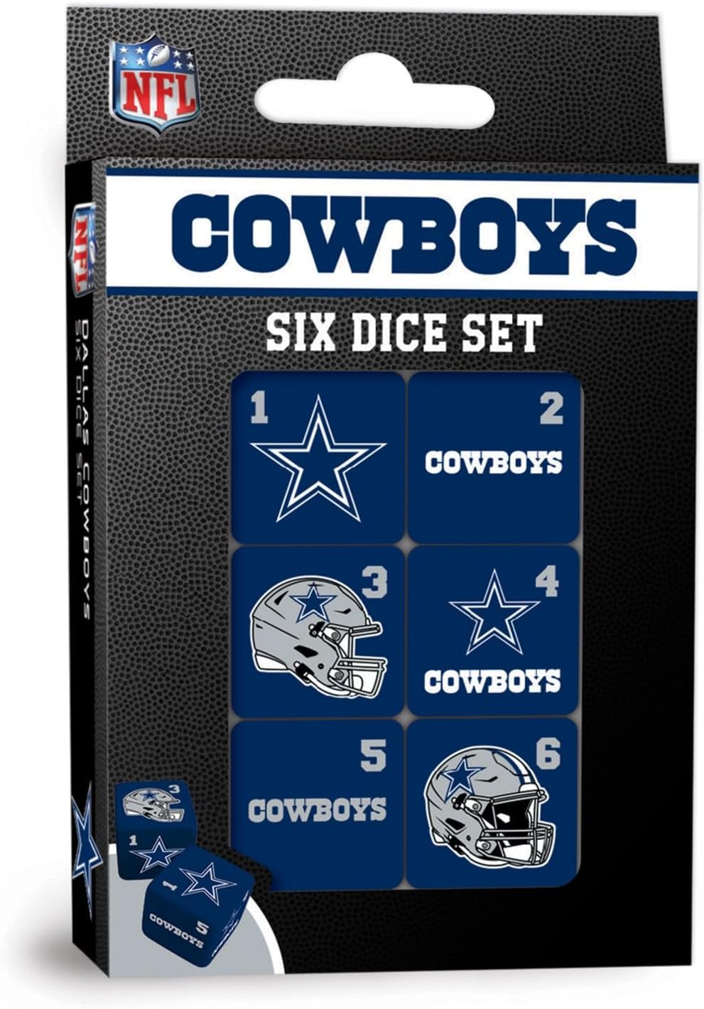 Masterpieces Las Vegas Raiders NFL Dice Set Activity for Kids and Families - Great Gift Idea for Holidays Birthdays and Everyday Playtime – Officially Licensed NFL Dice Game