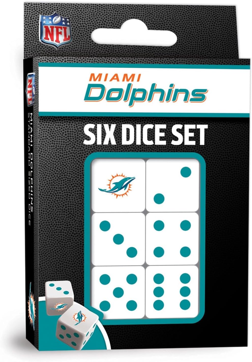 Masterpieces Las Vegas Raiders NFL Dice Set Activity for Kids and Families - Great Gift Idea for Holidays Birthdays and Everyday Playtime – Officially Licensed NFL Dice Game