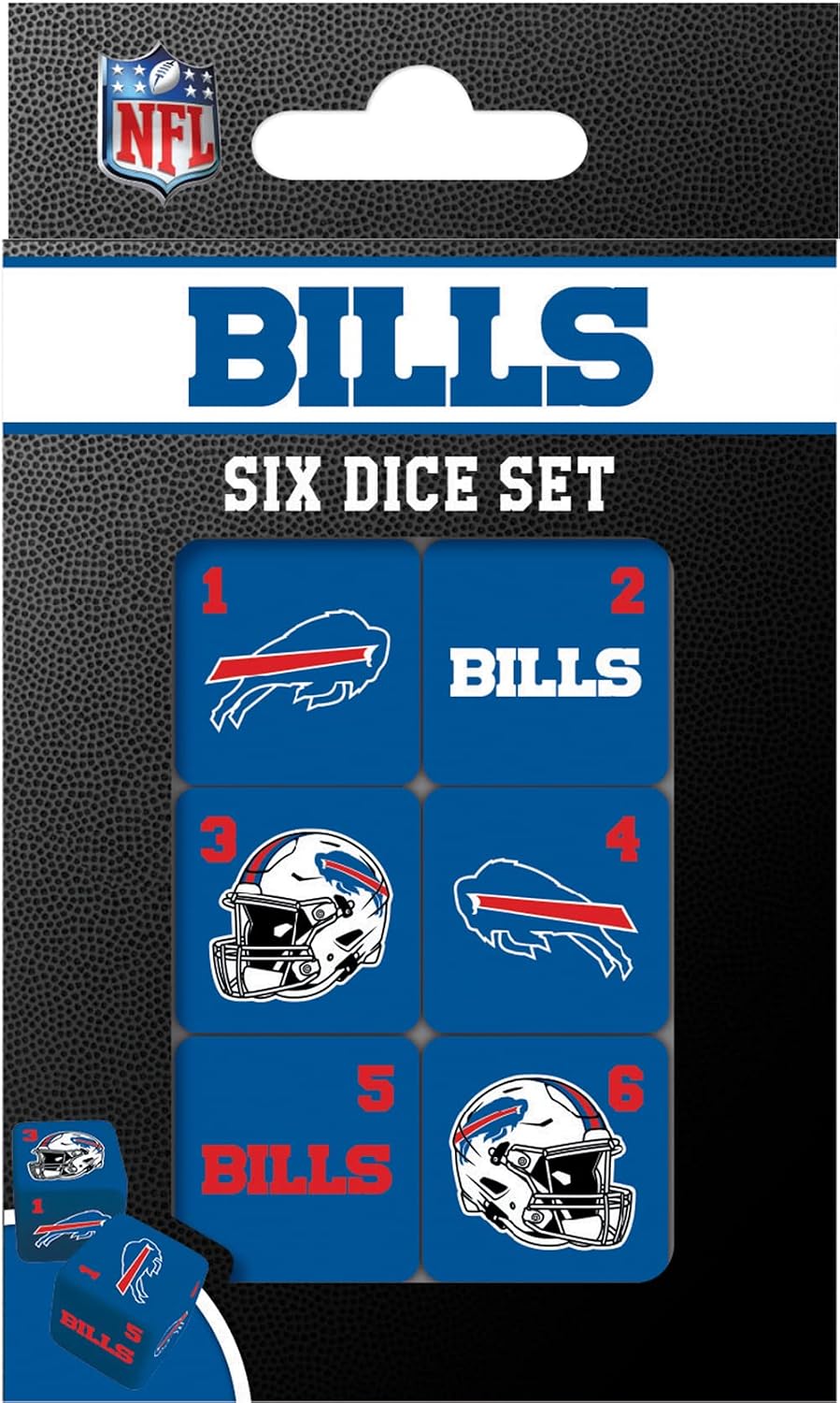 Masterpieces Las Vegas Raiders NFL Dice Set Activity for Kids and Families - Great Gift Idea for Holidays Birthdays and Everyday Playtime – Officially Licensed NFL Dice Game