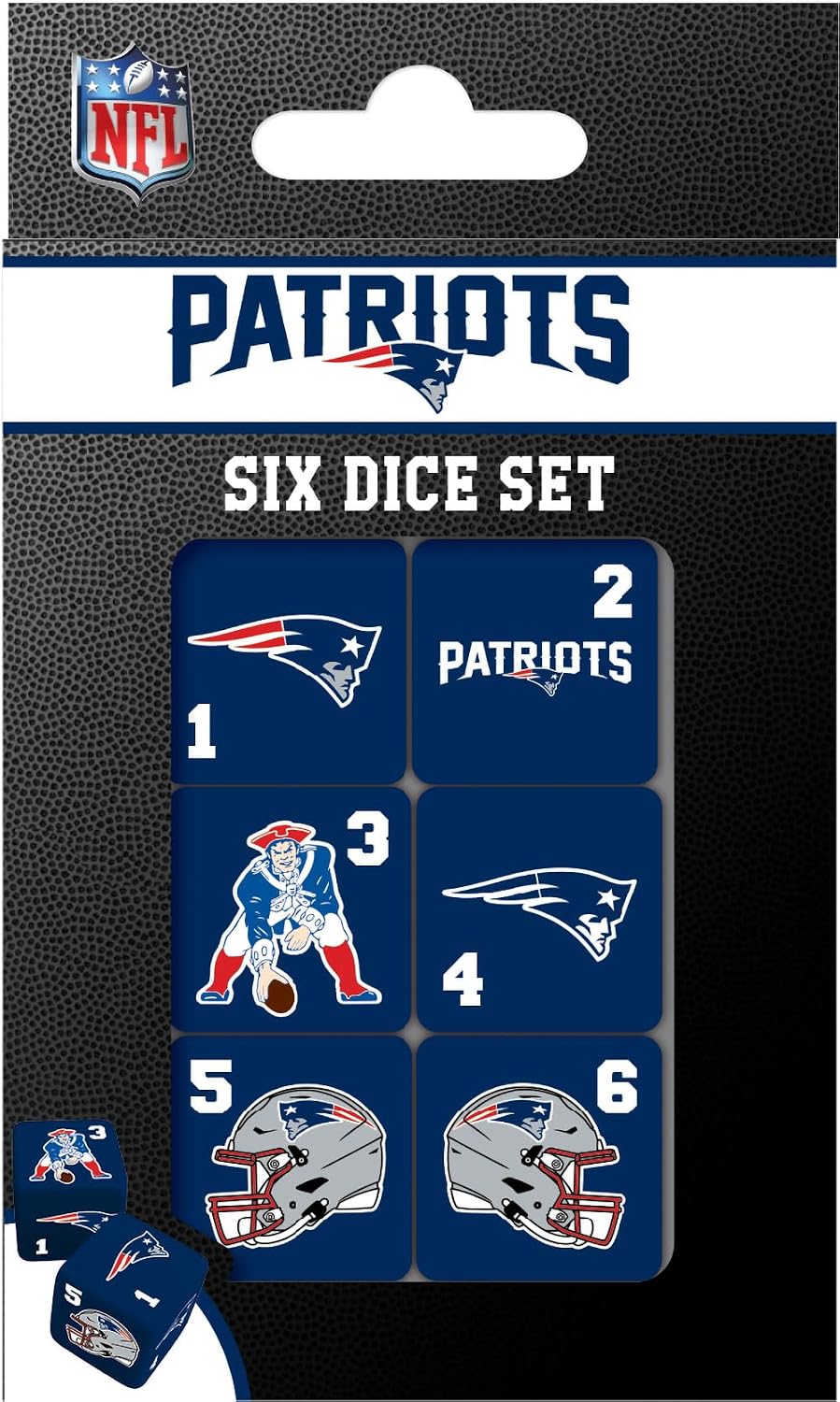Masterpieces Las Vegas Raiders NFL Dice Set Activity for Kids and Families - Great Gift Idea for Holidays Birthdays and Everyday Playtime – Officially Licensed NFL Dice Game