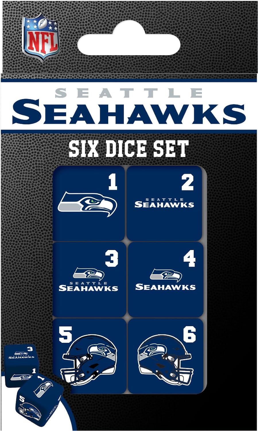Masterpieces Las Vegas Raiders NFL Dice Set Activity for Kids and Families - Great Gift Idea for Holidays Birthdays and Everyday Playtime – Officially Licensed NFL Dice Game