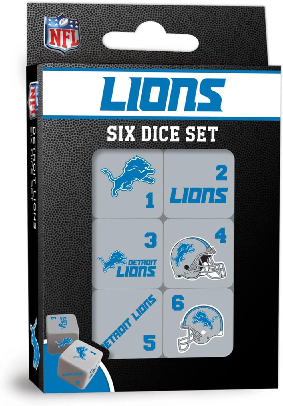 Masterpieces Las Vegas Raiders NFL Dice Set Activity for Kids and Families - Great Gift Idea for Holidays Birthdays and Everyday Playtime – Officially Licensed NFL Dice Game