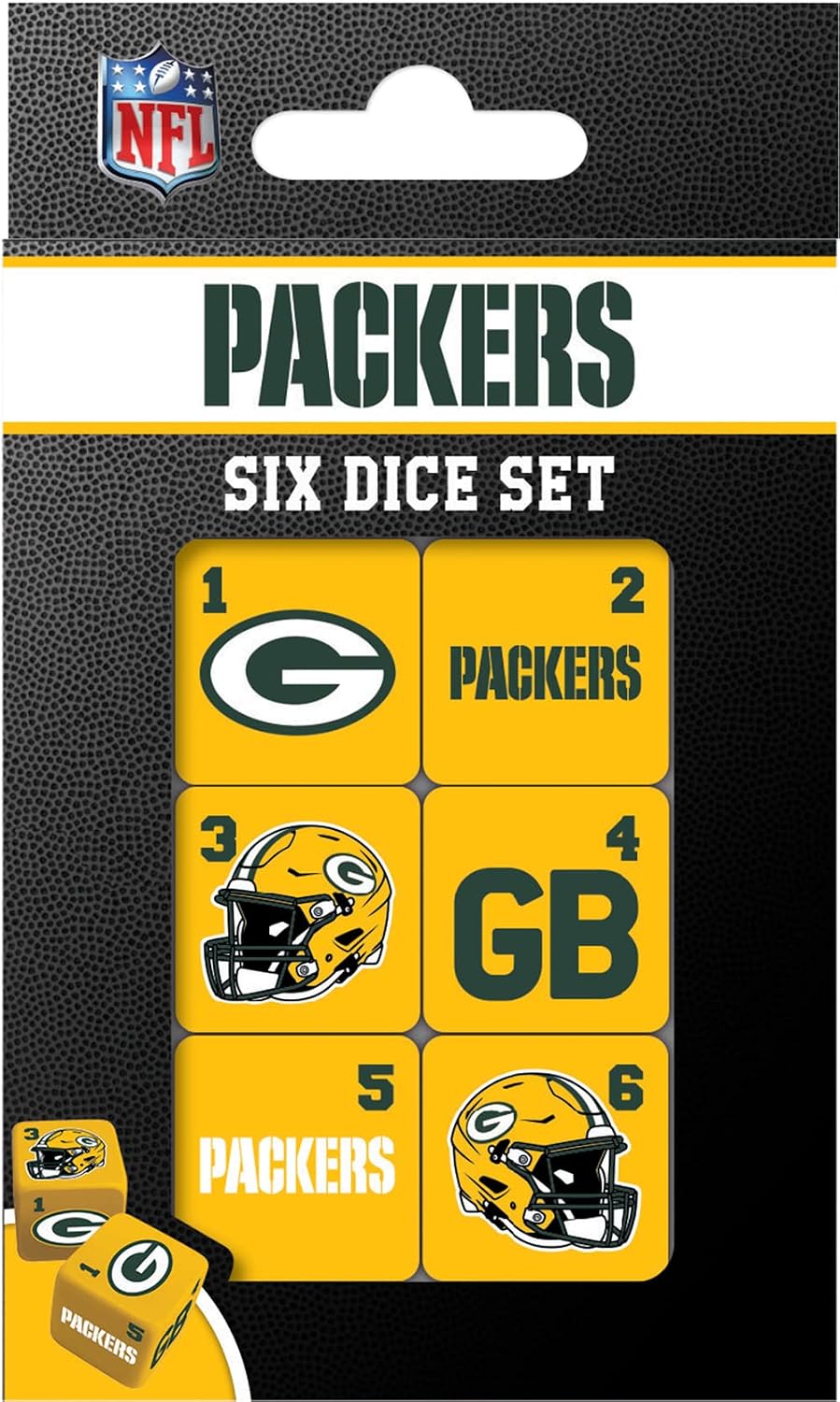 Masterpieces Las Vegas Raiders NFL Dice Set Activity for Kids and Families - Great Gift Idea for Holidays Birthdays and Everyday Playtime – Officially Licensed NFL Dice Game