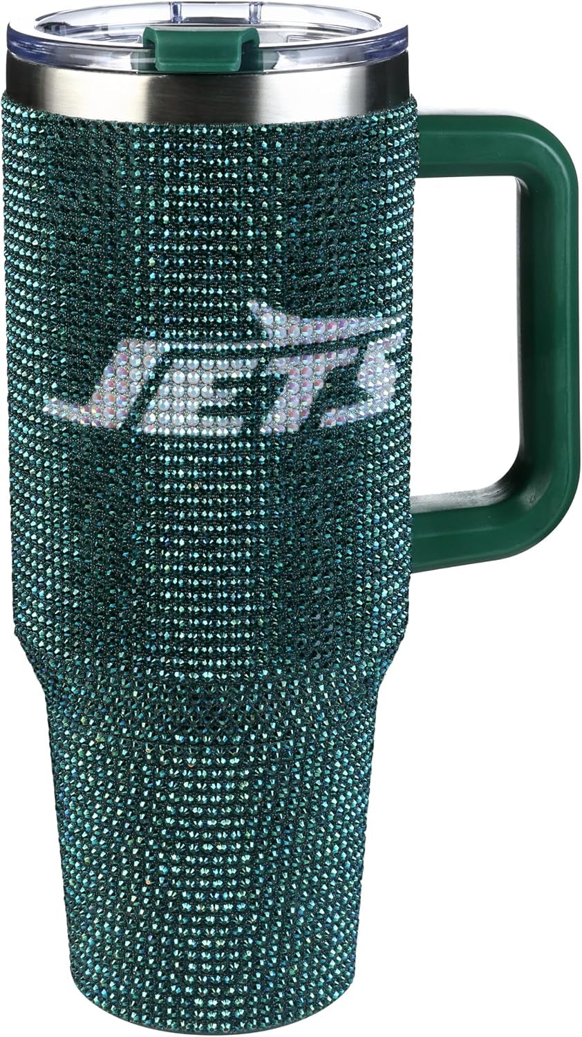 The Memory Company Officially Licensed 40Oz White Bling Game Day Tumbler, Las Vegas Raiders