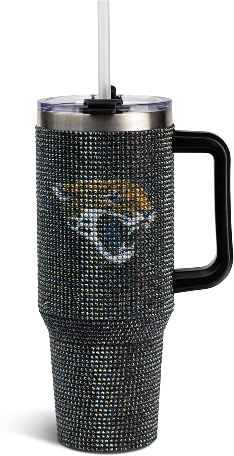 The Memory Company Officially Licensed 40Oz White Bling Game Day Tumbler, Las Vegas Raiders