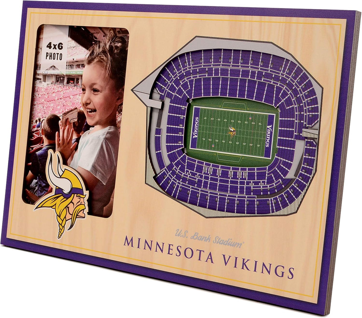 Youthefan NFL Las Vegas Raiders 3D Stadium Picture Frame