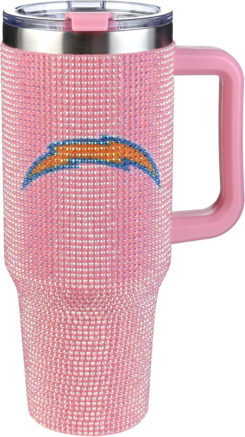 The Memory Company Officially Licensed 40Oz White Bling Game Day Tumbler, Las Vegas Raiders