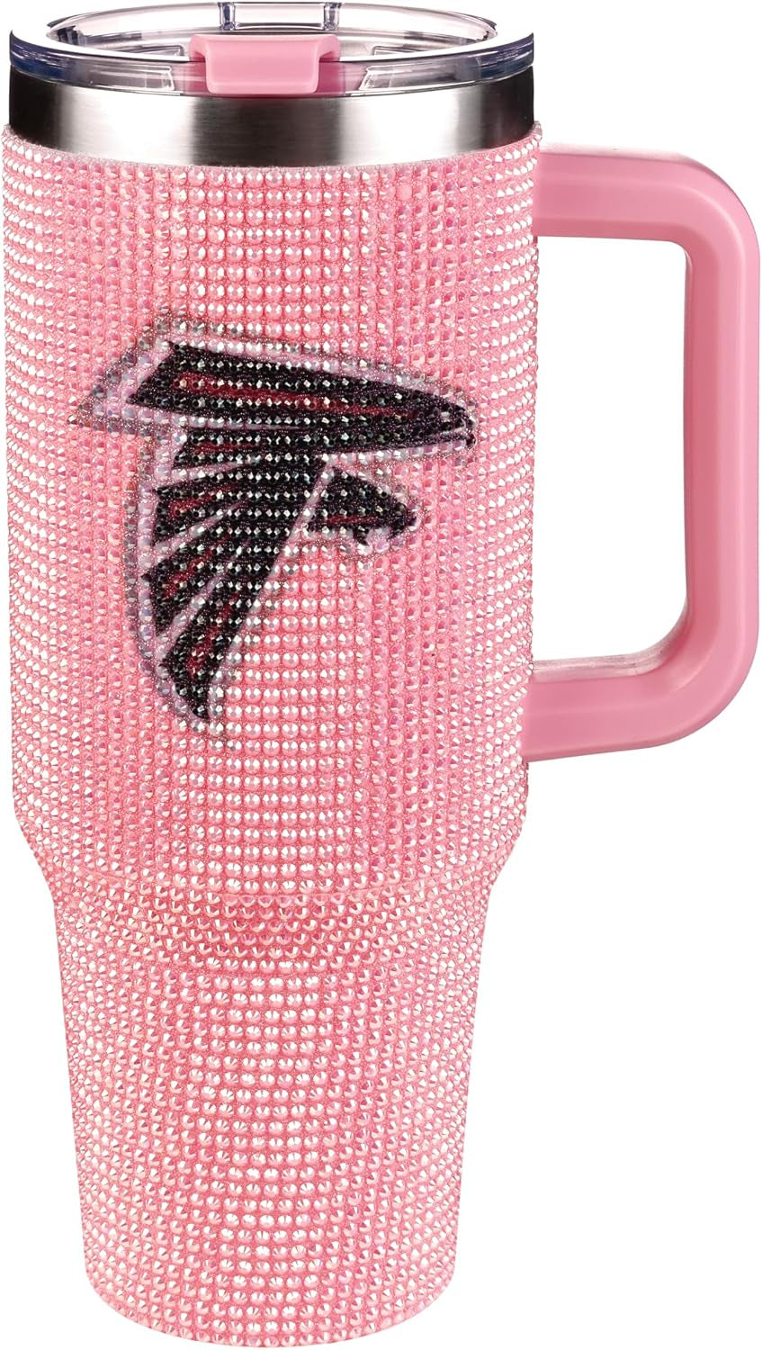 The Memory Company Officially Licensed 40Oz White Bling Game Day Tumbler, Las Vegas Raiders