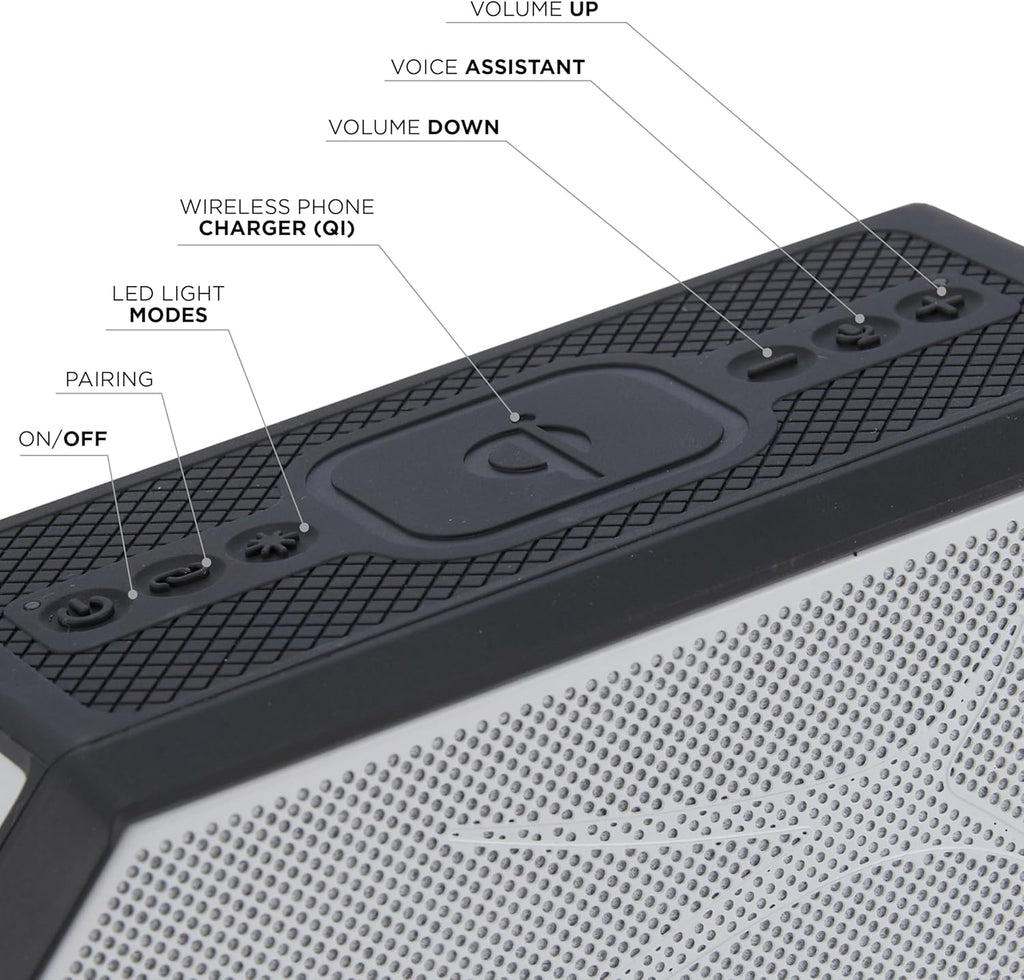 Altec Lansing - Portable Bluetooth Speaker HYDRABLAST 2.0, Waterproof IP67, 20W Output Power, Magnetic Bluetooth Speaker (Raiders)