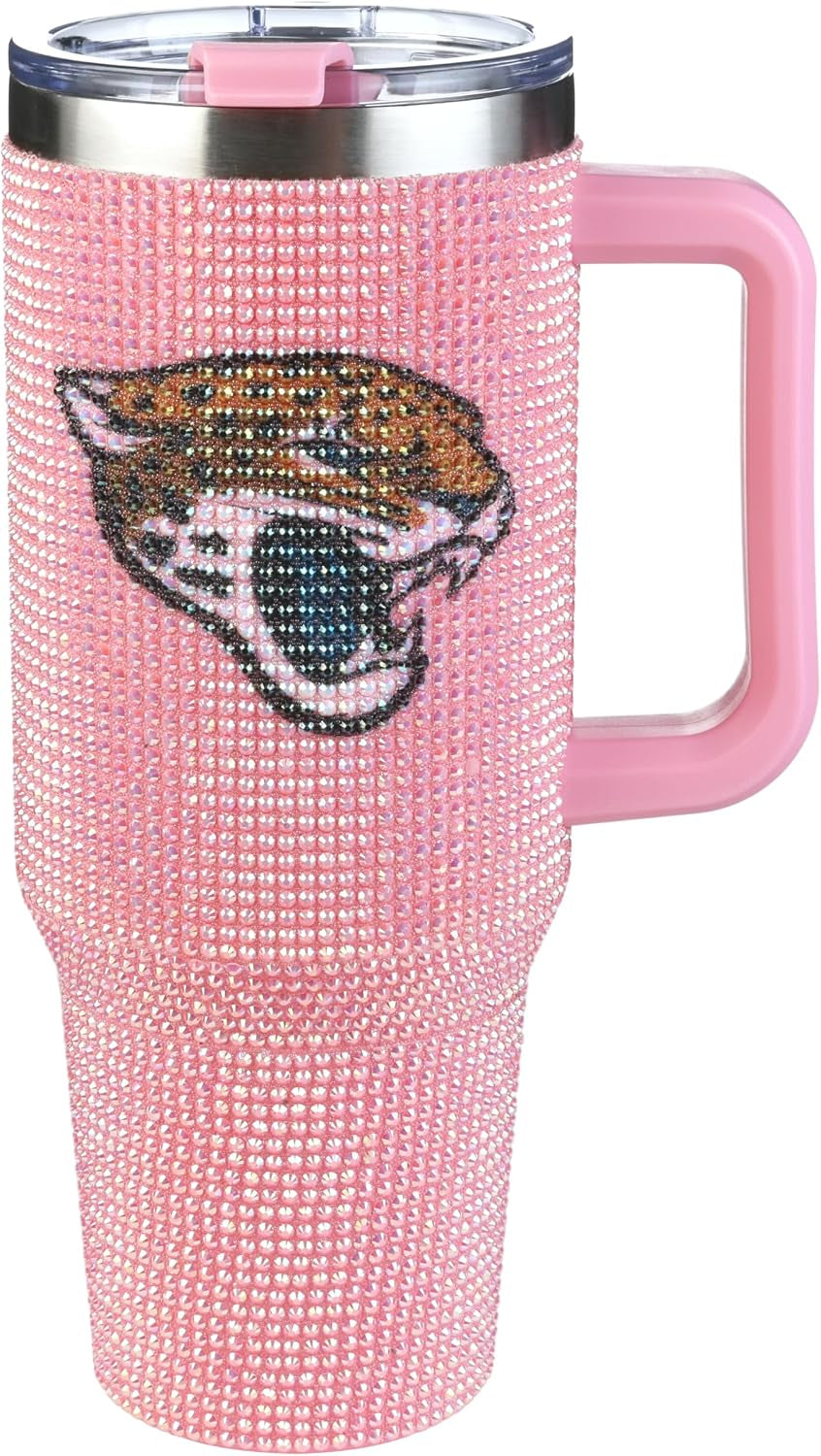The Memory Company Officially Licensed 40Oz White Bling Game Day Tumbler, Las Vegas Raiders