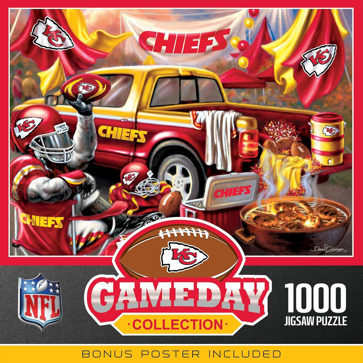 Masterpieces - 1000 Piece Jigsaw Puzzle, NFL Las Vegas Raiders, Fun for Adults and Family, Non-Glare Finish, 19.25"X26.75"