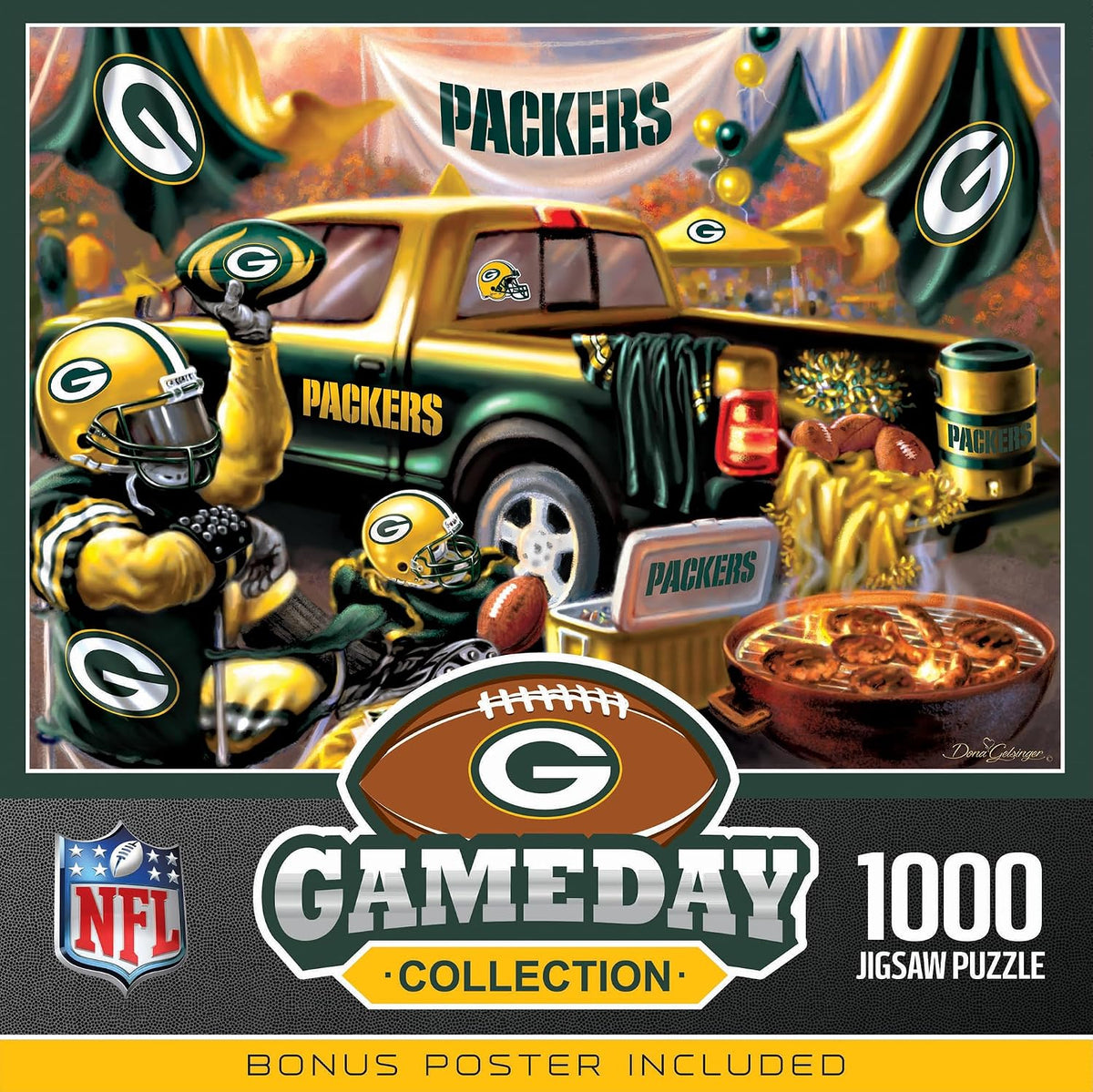 Masterpieces - 1000 Piece Jigsaw Puzzle, NFL Las Vegas Raiders, Fun for Adults and Family, Non-Glare Finish, 19.25"X26.75"
