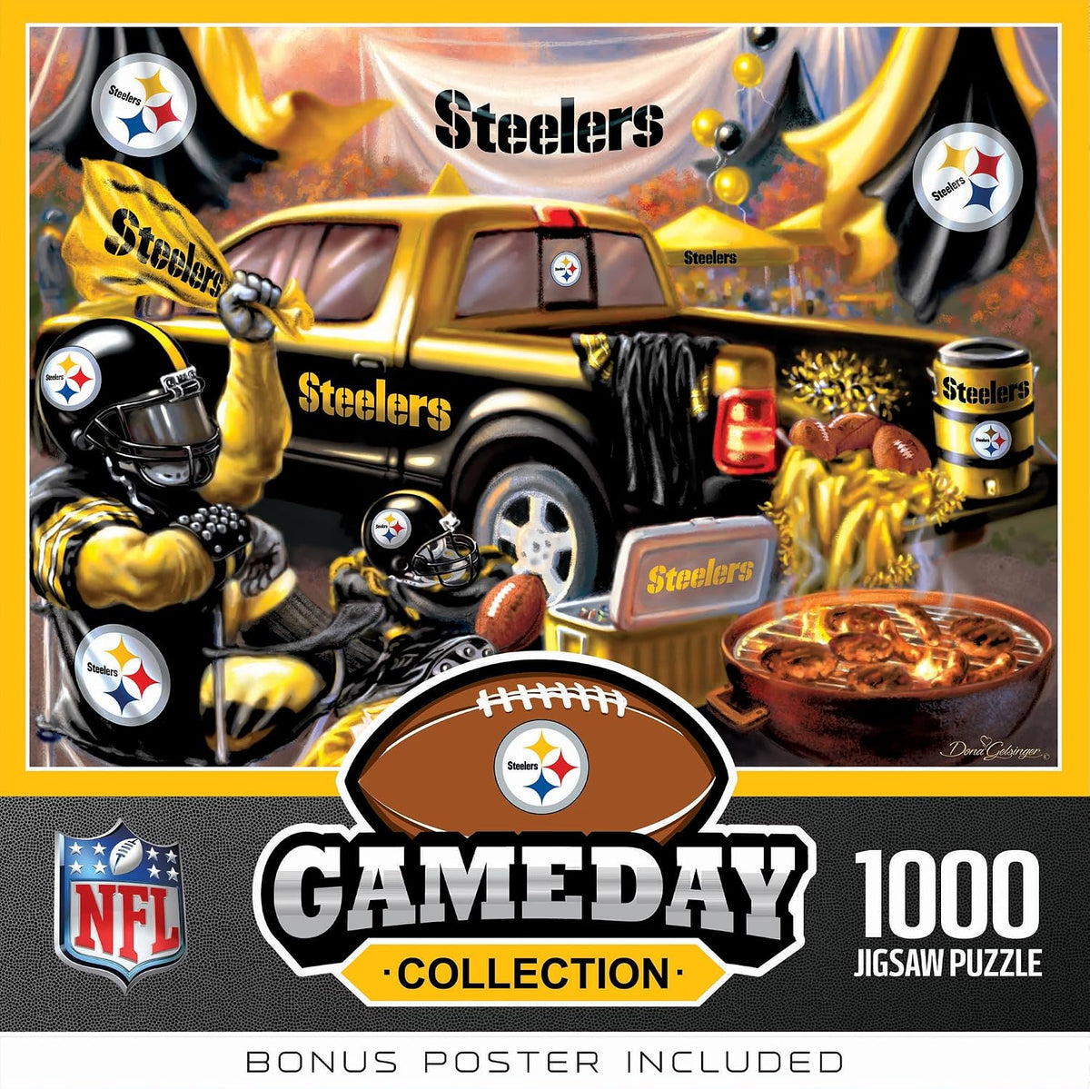 Masterpieces - 1000 Piece Jigsaw Puzzle, NFL Las Vegas Raiders, Fun for Adults and Family, Non-Glare Finish, 19.25"X26.75"