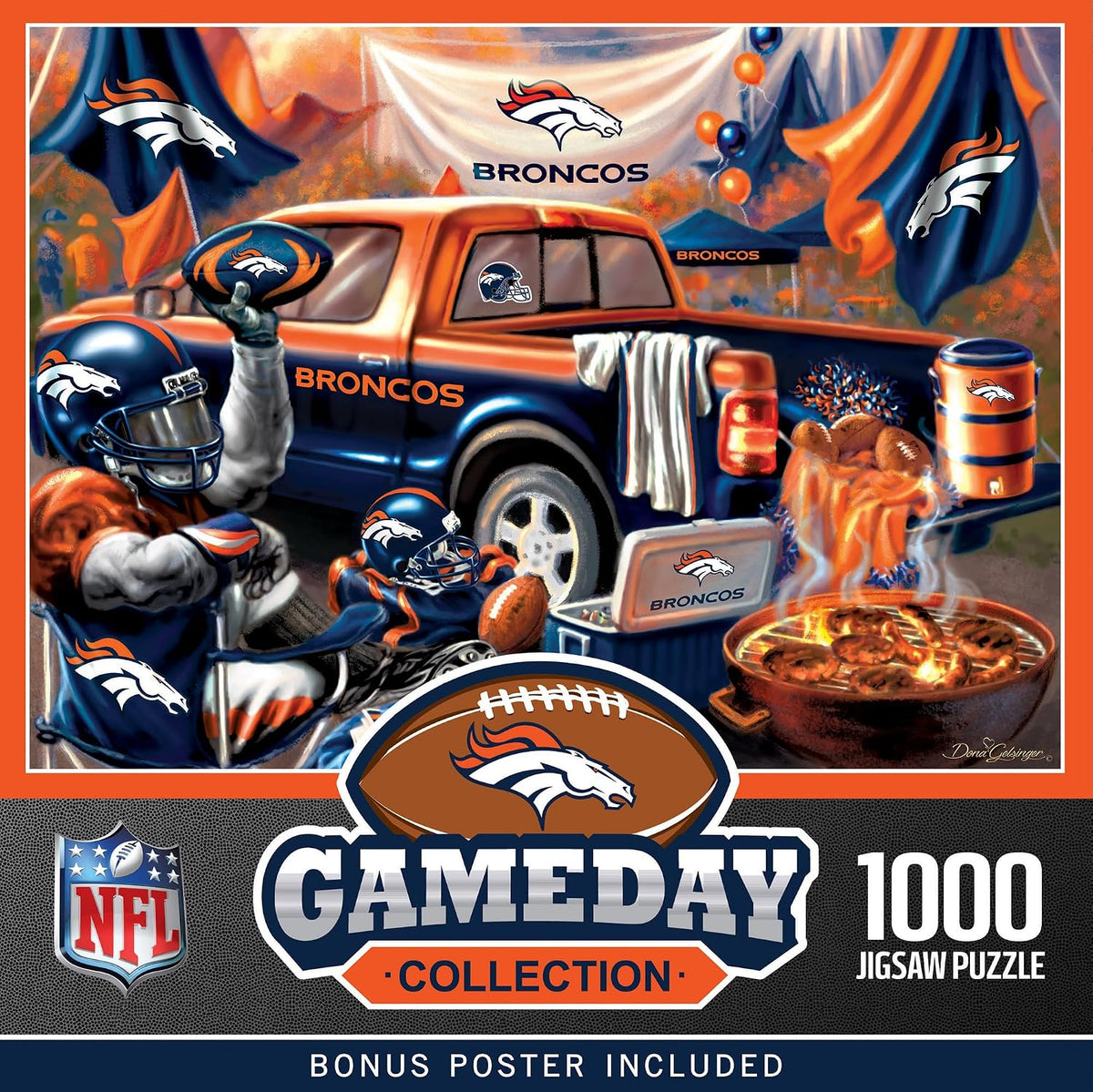 Masterpieces - 1000 Piece Jigsaw Puzzle, NFL Las Vegas Raiders, Fun for Adults and Family, Non-Glare Finish, 19.25"X26.75"