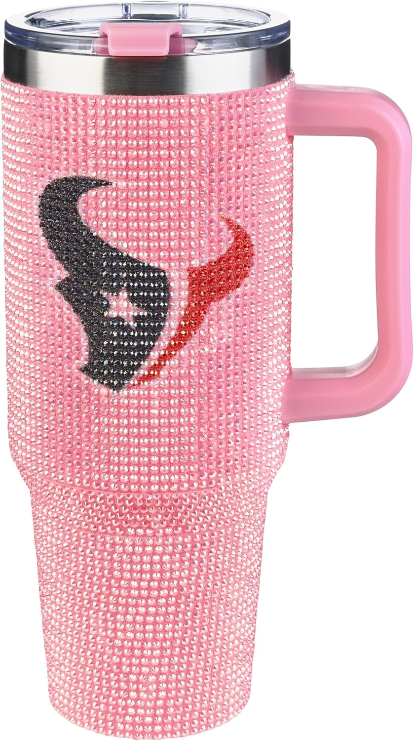 The Memory Company Officially Licensed 40Oz White Bling Game Day Tumbler, Las Vegas Raiders